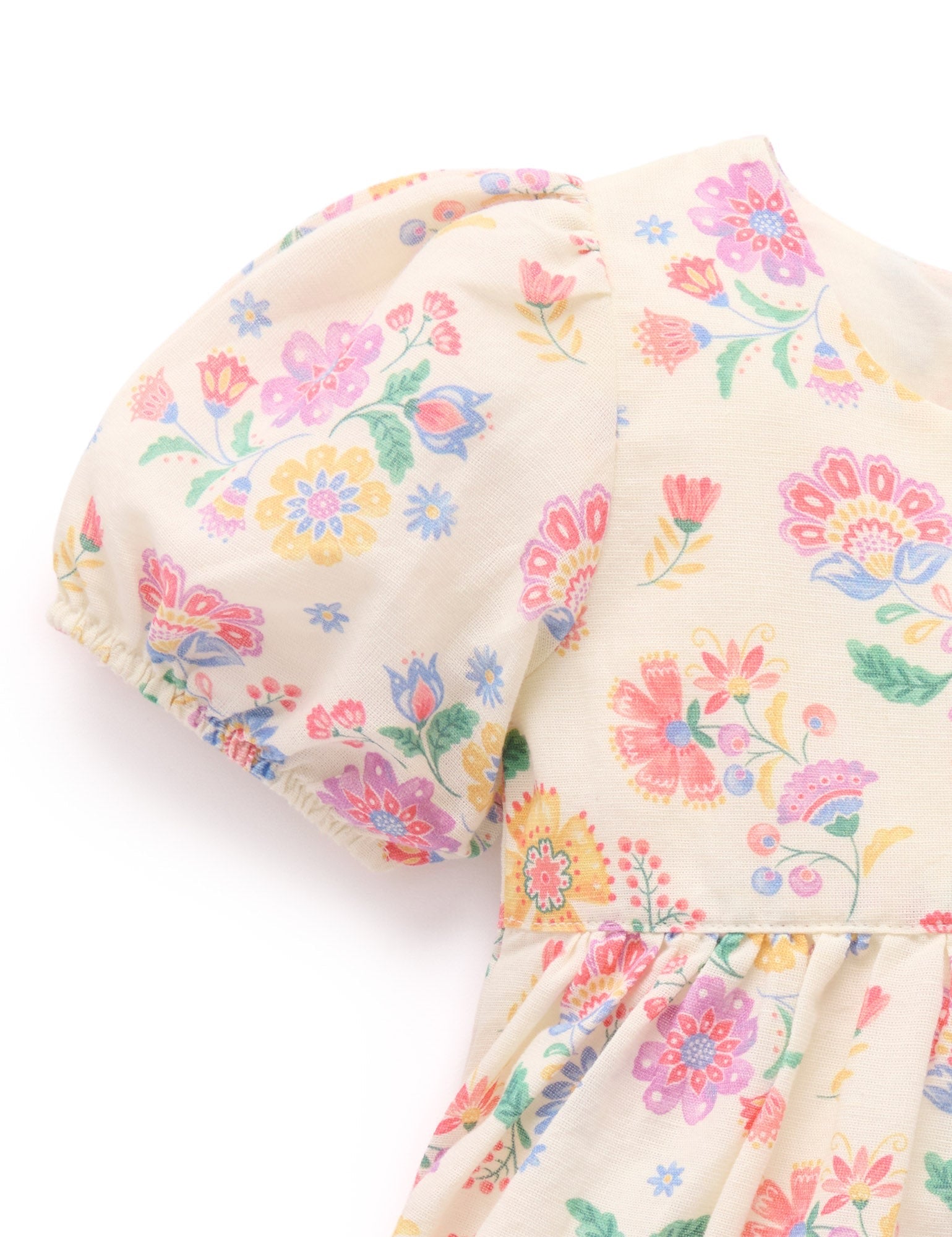Floral Linen Blend Dress Floral Linen Blend Dress