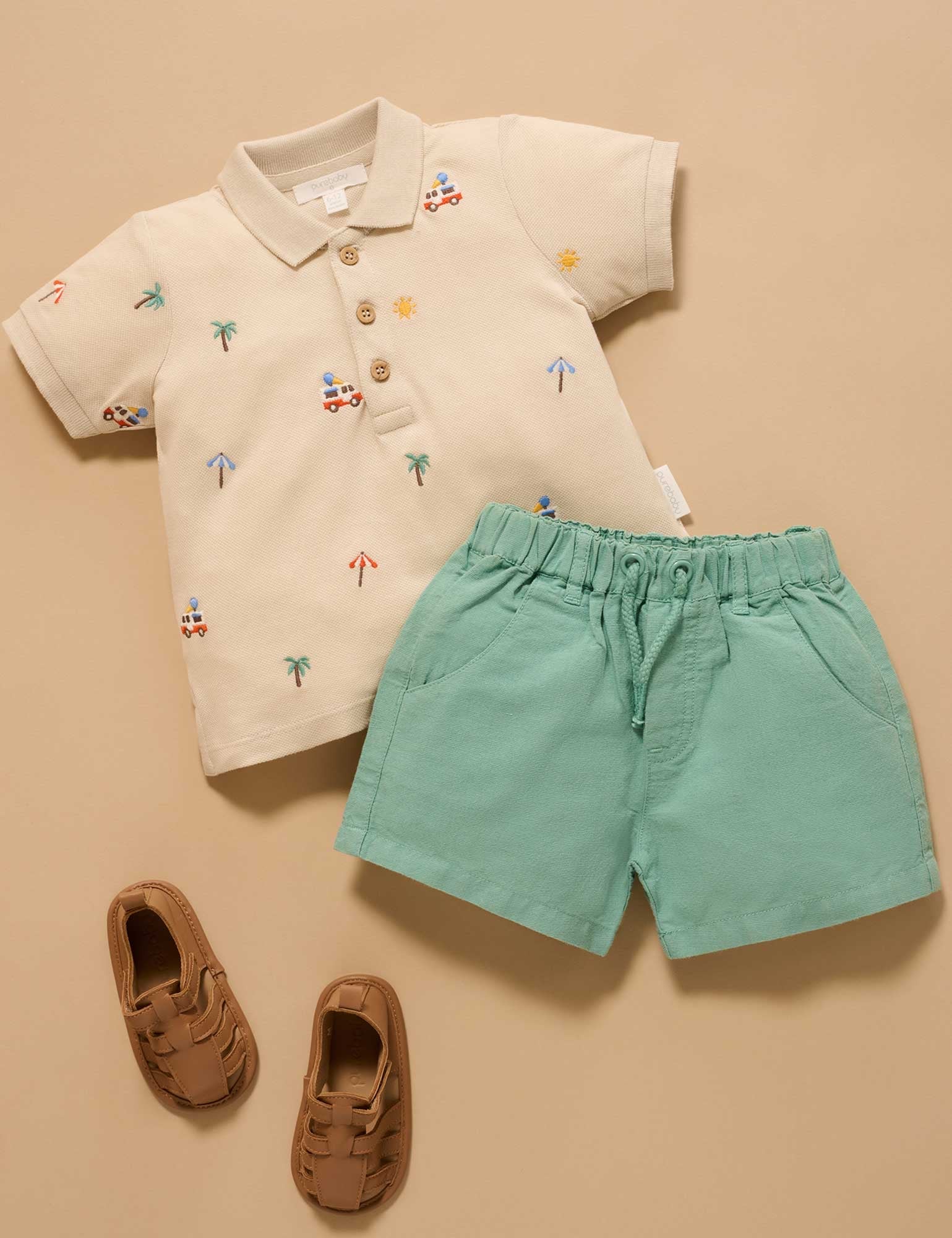Linen Blend Shorts