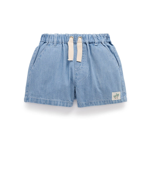 Pull On Denim Shorts