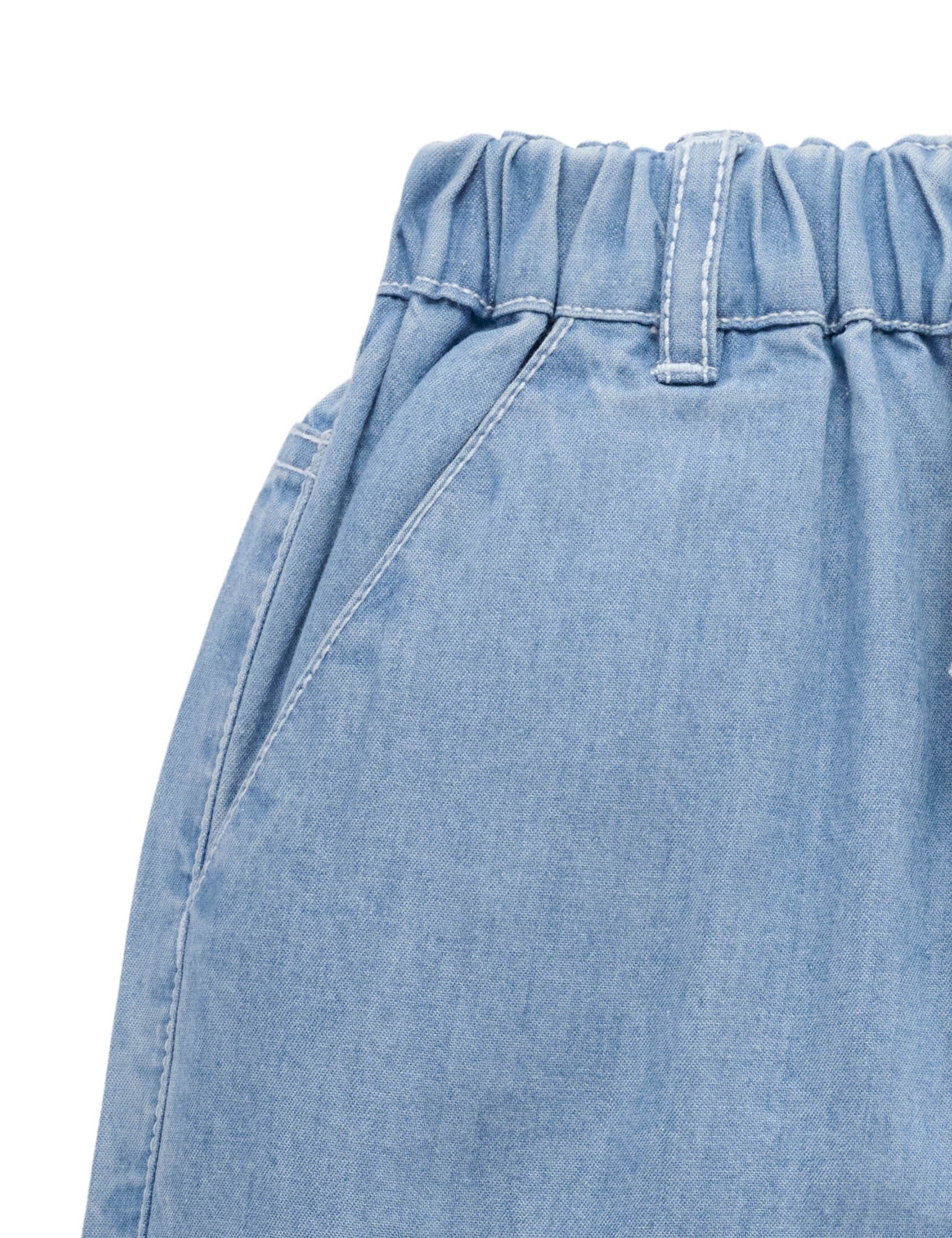 Pull On Denim Shorts