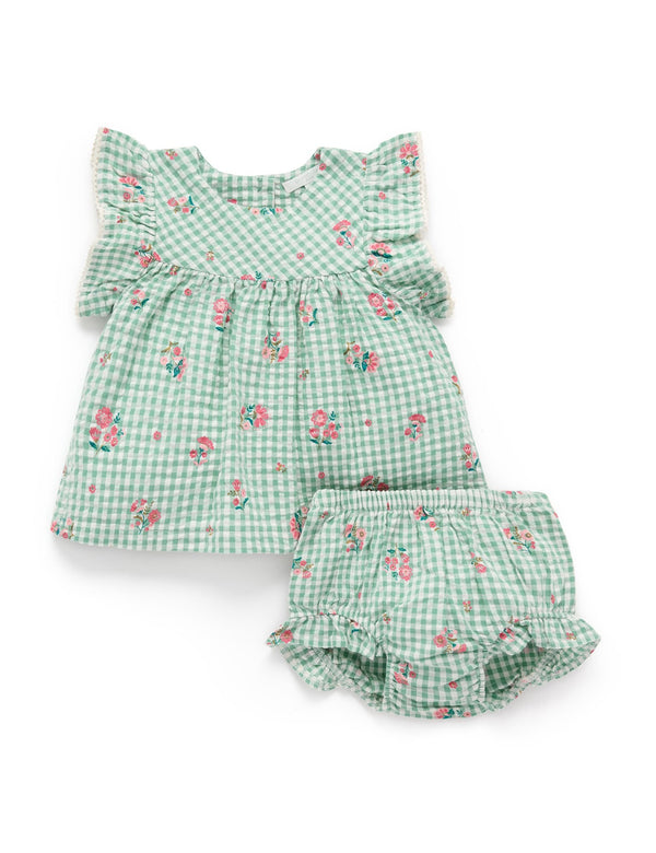 Frida Gingham Bloomer Set