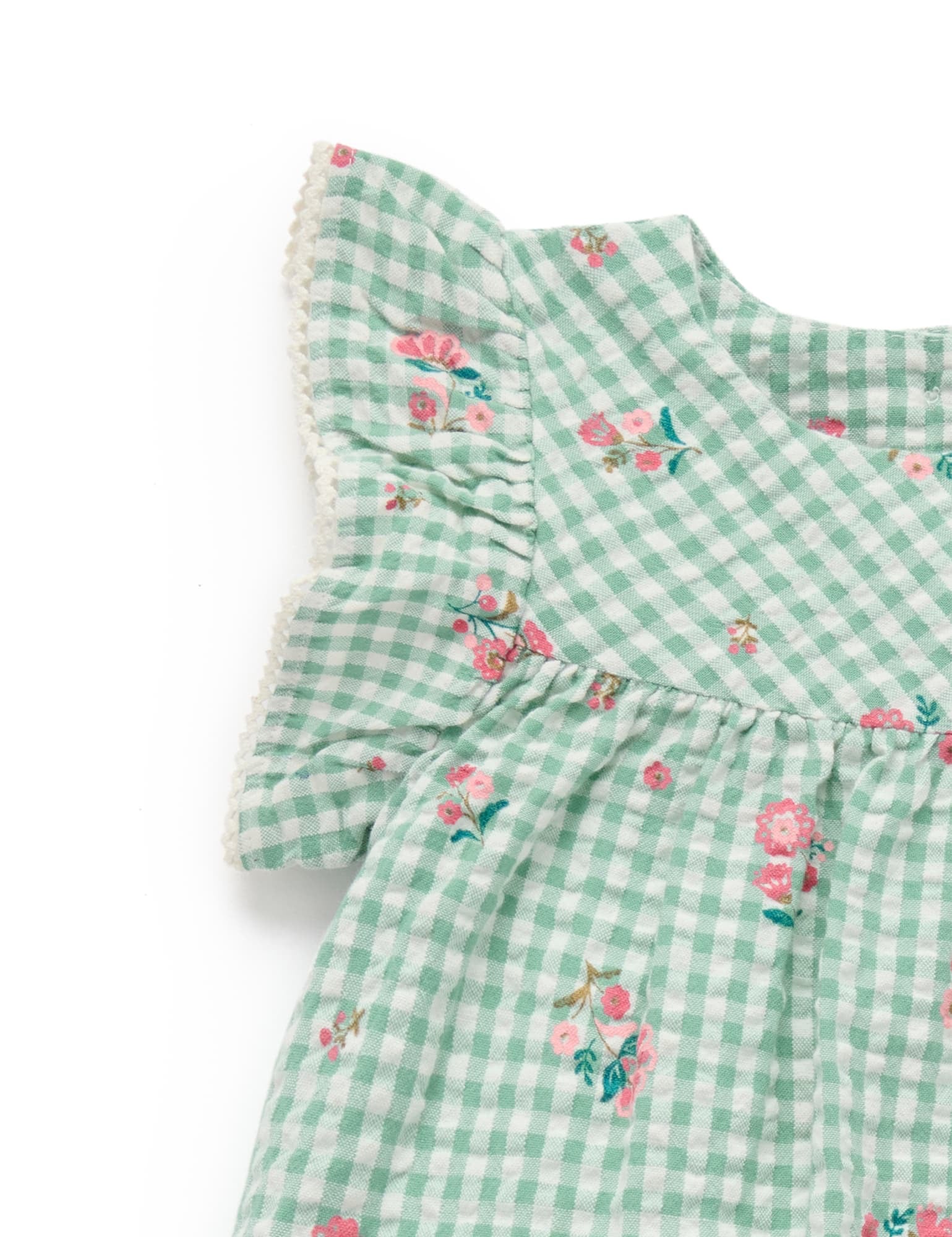 Frida Gingham Bloomer Set