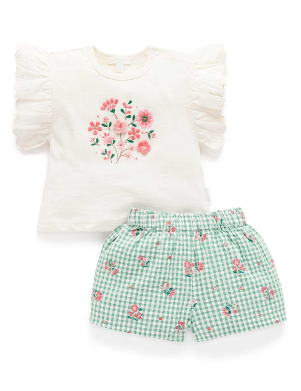 Frida Gingham Floral Set