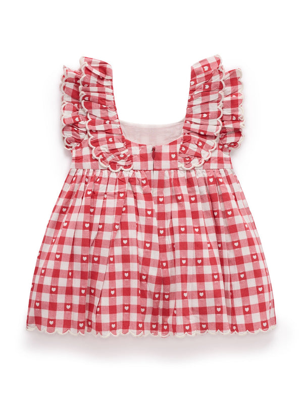 Heart Gingham Dress