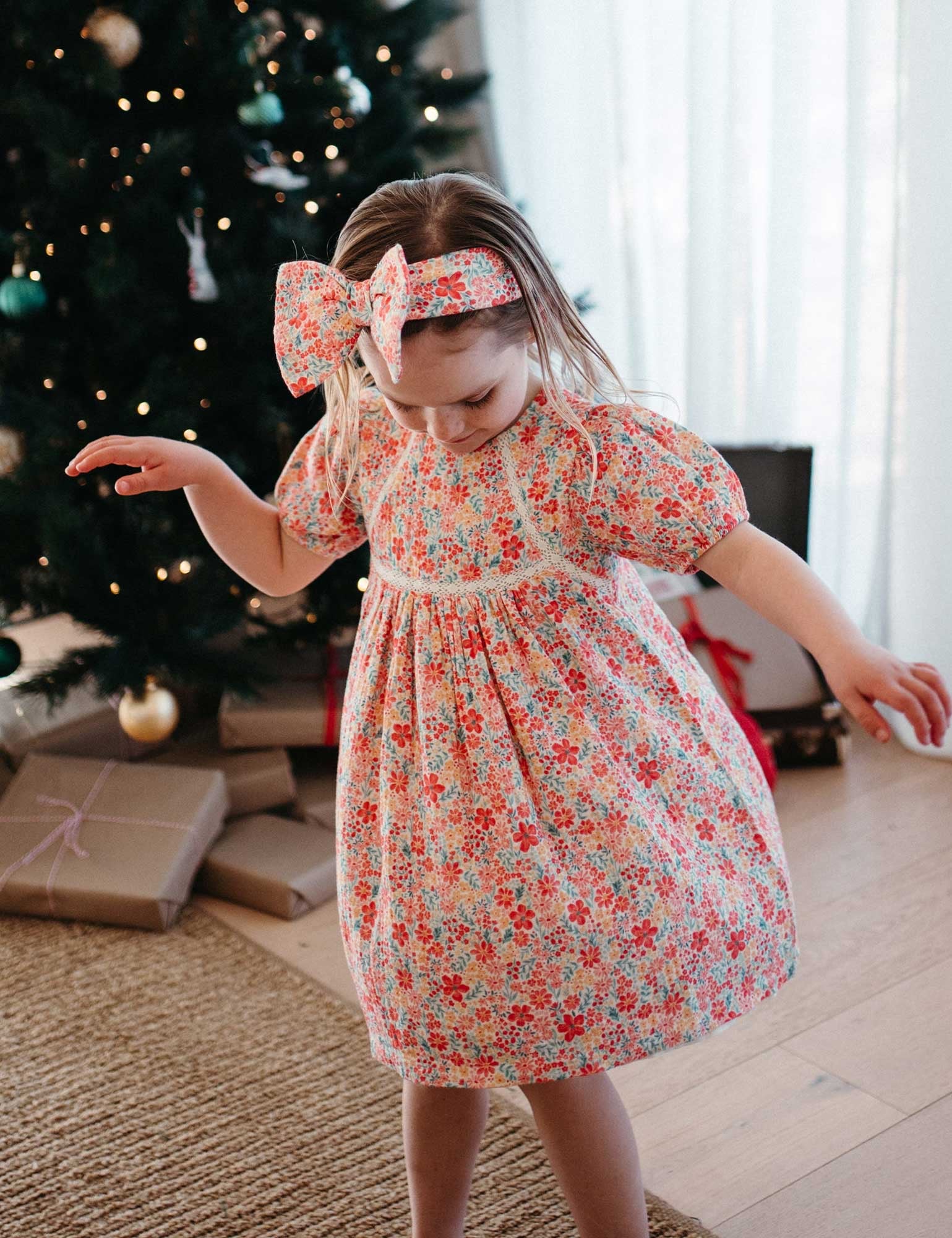 Festive Floral Dress